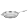 Winco TGFP-14 14" Stainless Steel And Aluminum Tri-Gen Induction-Ready Fry Pan