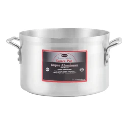 Winco AXAP-8 8 Qt. Aluminum Professional Sauce Pot